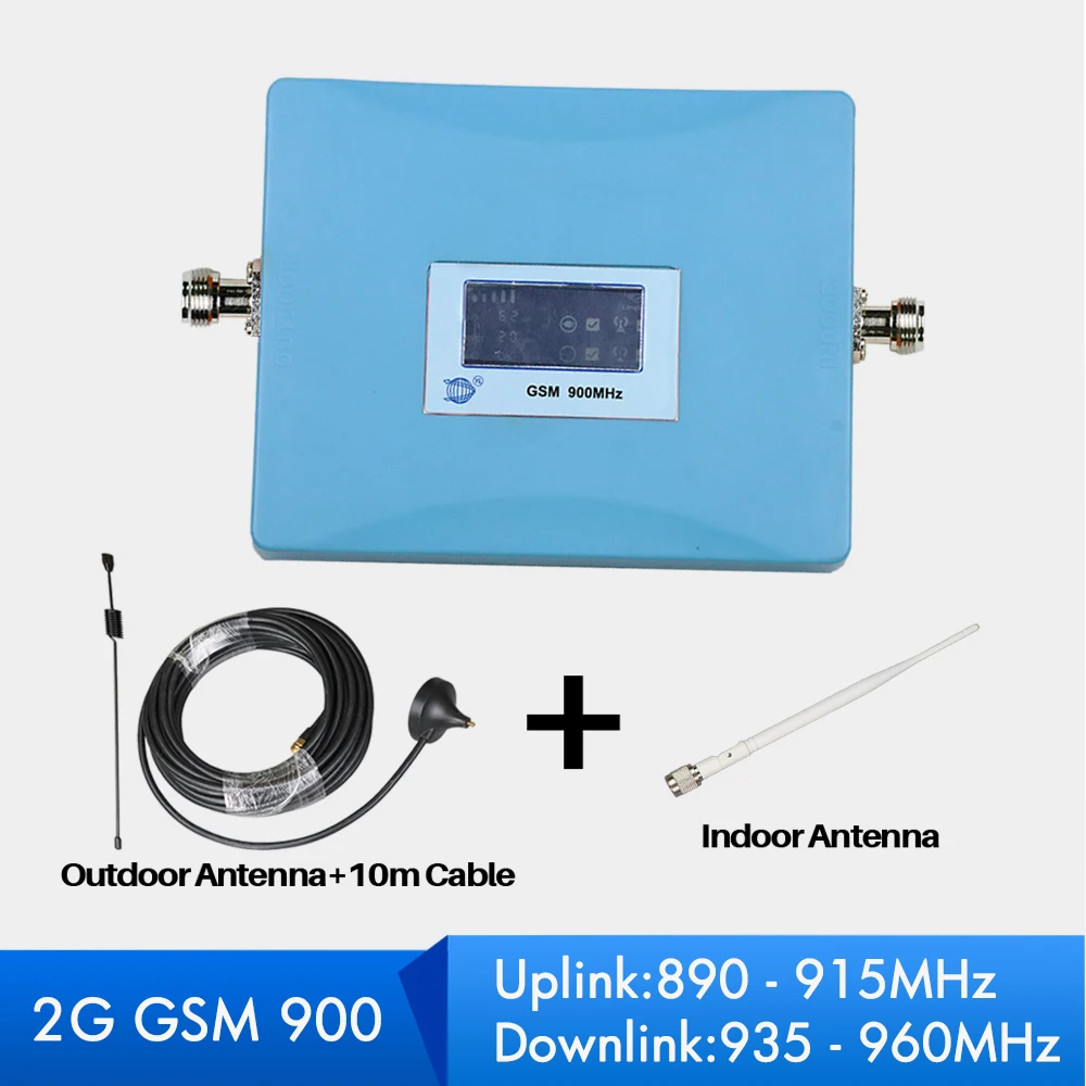 

Mini 2g GSM Repeater 900MHz Cell Mobile Phone Signal Booster Amplifier outdoor Antenna with 10m Cable for phone