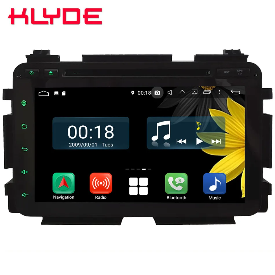 Sale 8" Octa Core 4G WIFI Android 8.1 4GB RAM 64GB ROM RDS BT Car DVD Player Stereo Radio GPS Glonass For Honda HRV Vezel 2013-2018 0