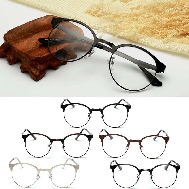 

Fashion Optical Glasses Eyeglass Men Women Vintage Spectacles Clear Metal