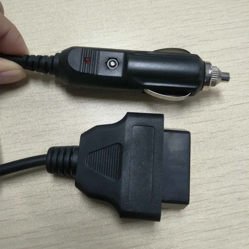 Индивидуальные Длина OBD2 16Pin женский для автомобильного прикуривателя OBD 2 автомобиля разъем к прикуривателю линии связи