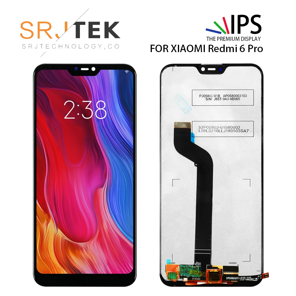 

Original for Xiaomi Mi A2 Lite LCD Display Screen Touch + Frame Assembly LCD Display Touch Screen Redmi 6 Pro Repair Parts