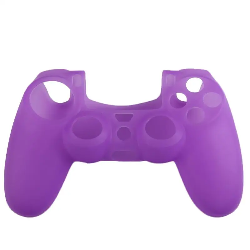 Силиконовый защитный резиновый мягкий чехол для sony Playstation PS4 контроллер ручка консоль хорошие отзывы - Цвет: Фиолетовый