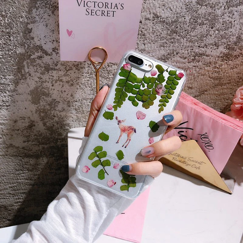 Mayitr Case For iphone 7 8 6 6s plus X XR XS Max Real Dried Pressed Flowers Soft Cover For iPhone XS Max XR X 6 7 8 Plus Fundas