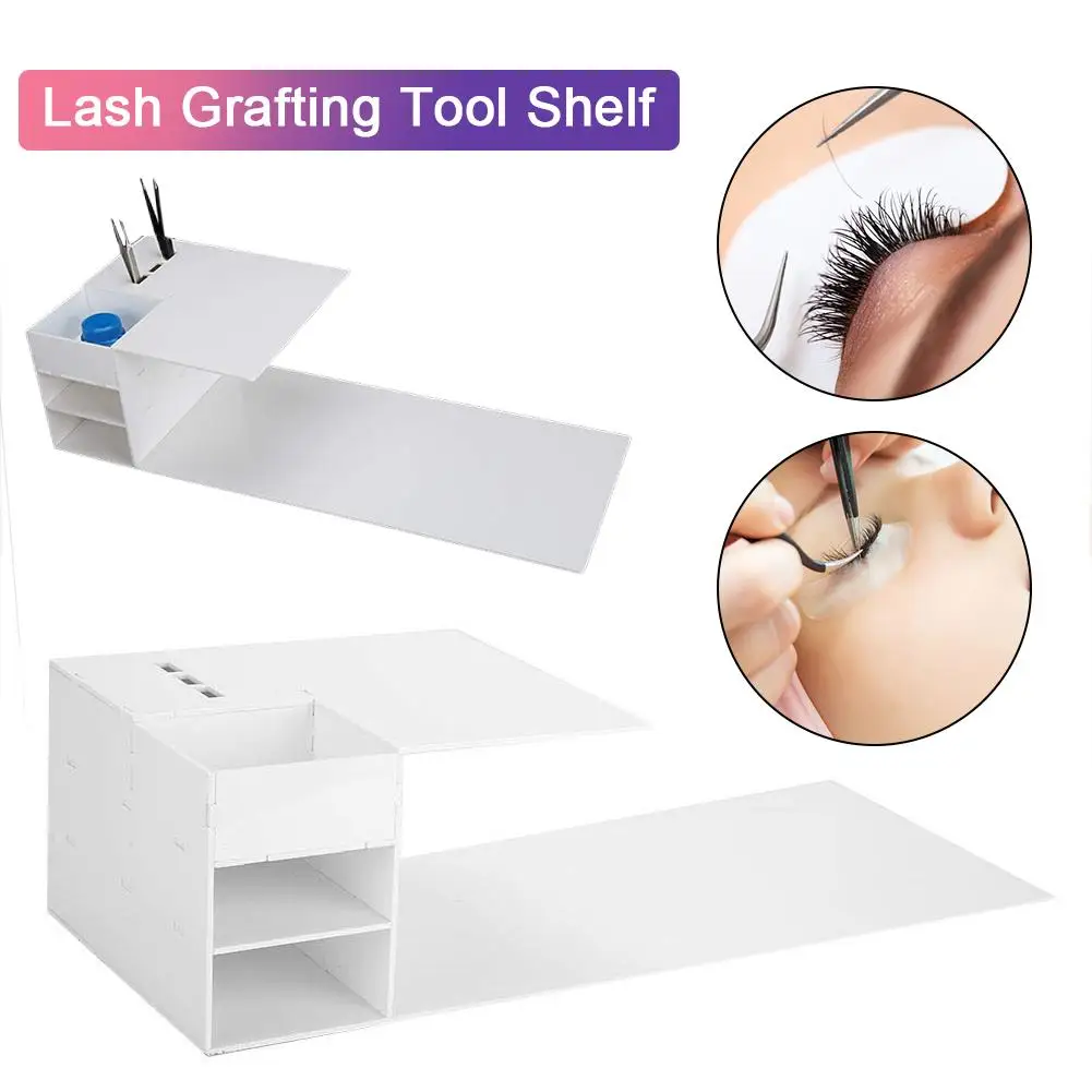 

Detachable Multifunction Lash Grafting Slot Tool Shelf Acrylic Eyelash Grafting Tool Table for Salon