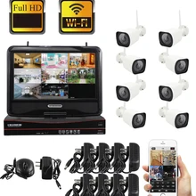 SmartYIBA Wi-Fi камера 1080P 8CH NVR Беспроводная CCTV система безопасности комплект инфракрасная 8 шт. Cam Удаленный просмотр с поддержкой 2T hdd