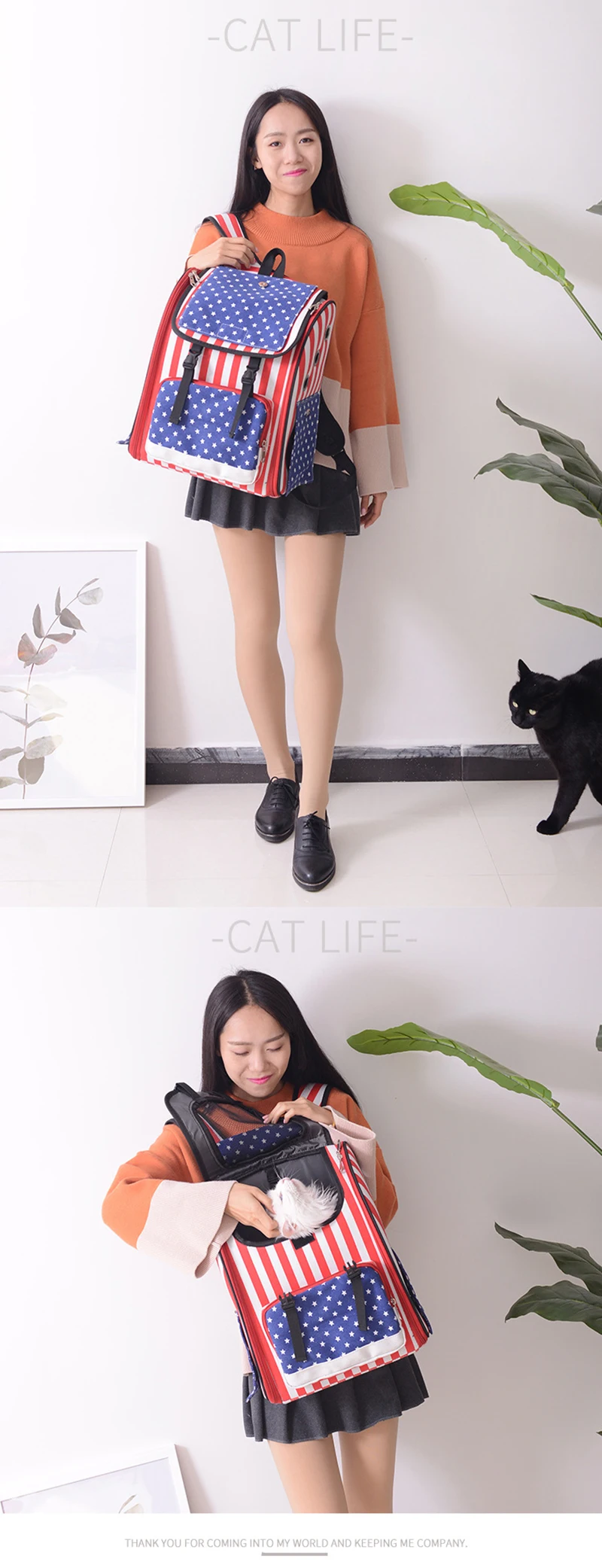High Quality Dog Carriers Pet Cat Travel Carrying Breathable Shoulder bag Outside Travel Portable Foldable Backpack Pet Products3