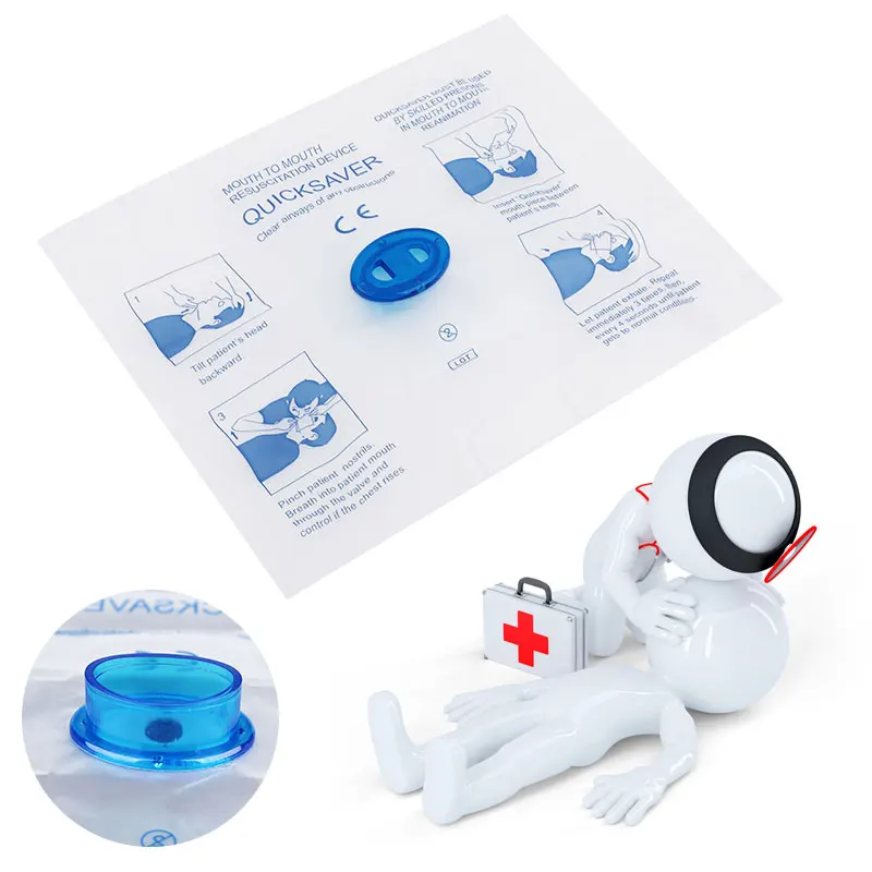 

1/5/8Pcs First Aid Kit One-Way Valve Protection One-Time Use CPR Mask Medical Rescue Breathing Mouth First Aid Resuscitator