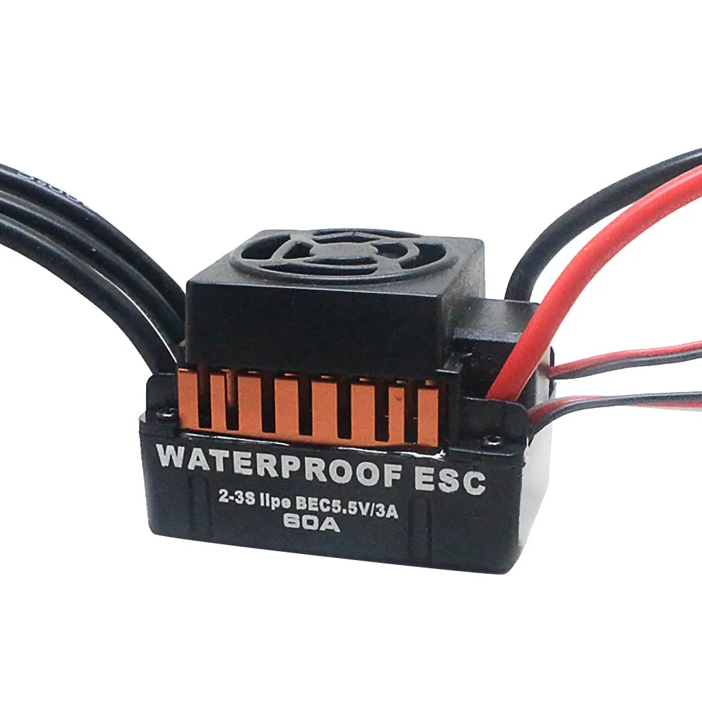 Waterproof B3650 4300KV Brushless Motor w/ 60A ESC Combo Set for 1/10 RC Car RC Car accessories