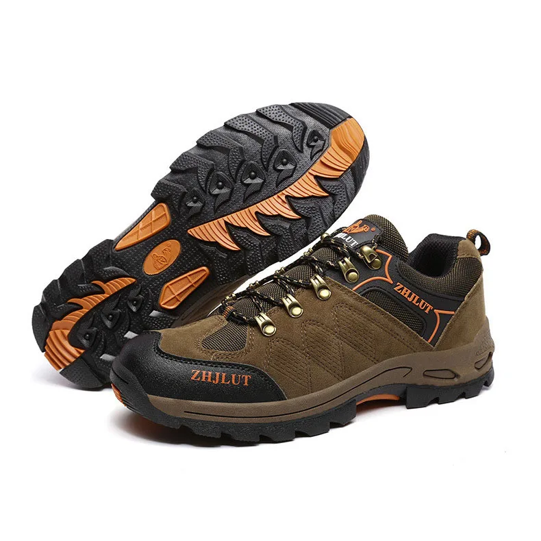 Высокого качества, для походов обувь Для женщин наружная износостойкая на открытом воздухе Альпинизм спортивная обувь мужские походные ботинки горный туризм Охота загрузки - Цвет: brown