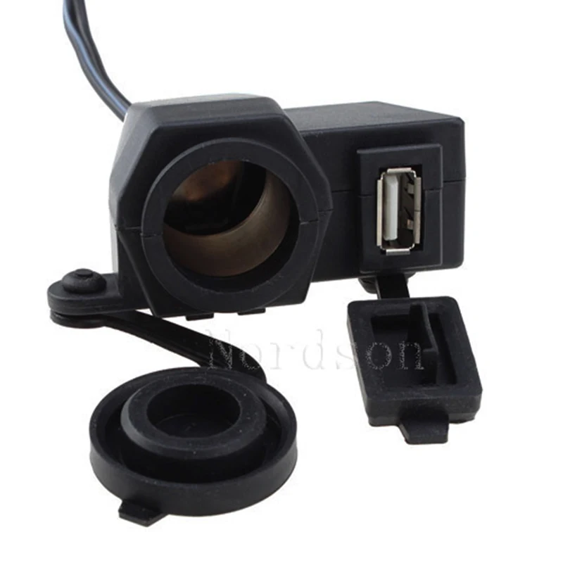 ROAOPP мотоциклетное зарядное устройство 2.1A водонепроницаемый USB прикуриватель для Harley Honda Suzuki Kawasaki Ducati Yamaha KTM Aprilia BMW