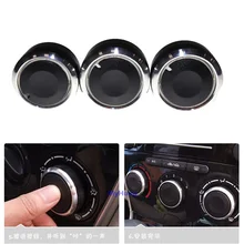 For Mazda 2 Mazda 6 Air Condition Heat Control Switch Air Conditioning Knob AC Knob Car Accessories car styling 3pcs Per Set