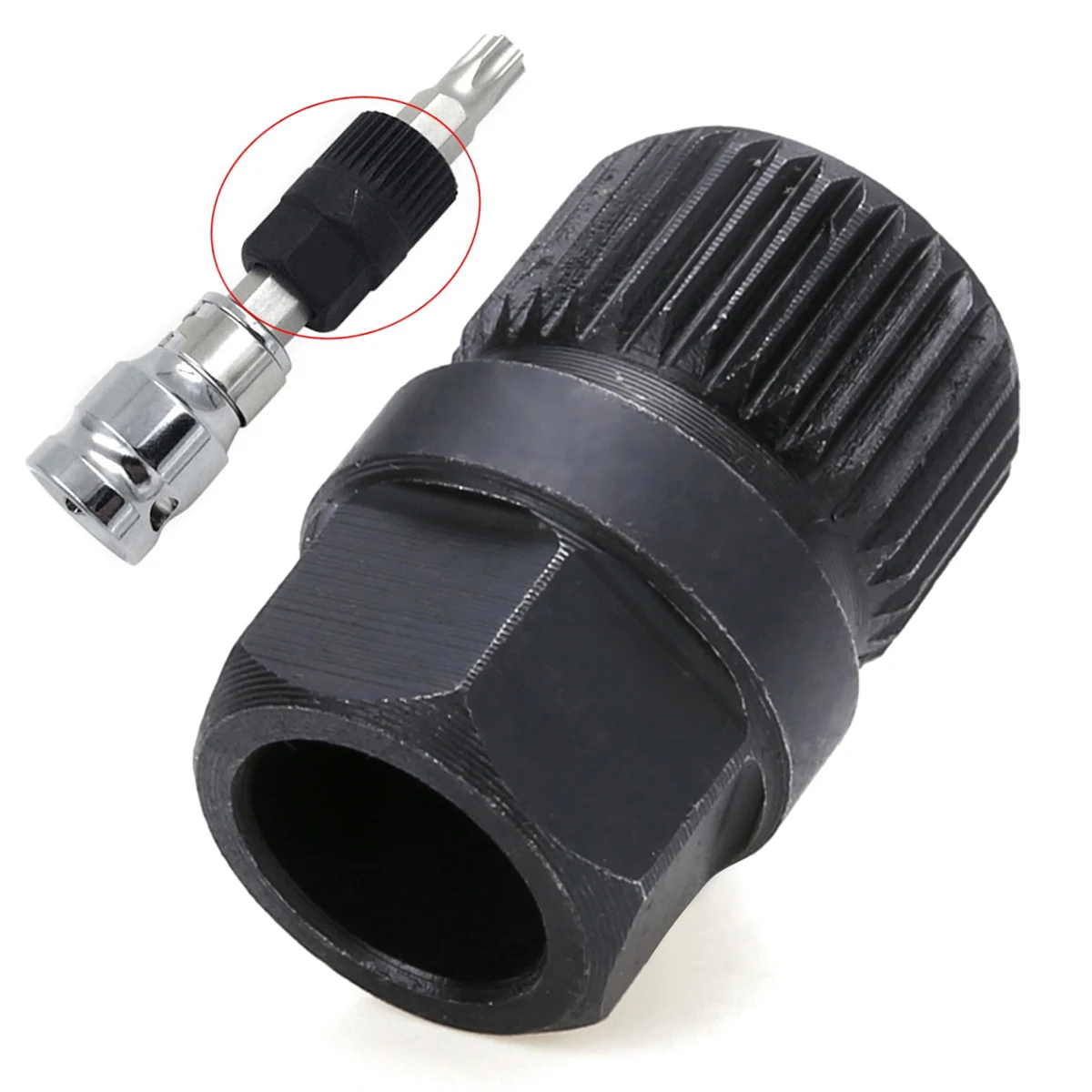 

1pc 33 Splines Alternator Socket Clutch Free Wheel Pulley Removal Tool For Alternators Mayitr Removal Installation Tools