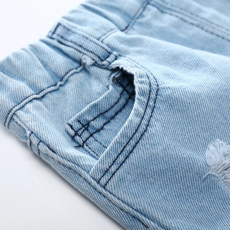 Новые стильные джинсы высокого качества Модные шорты для мальчиков