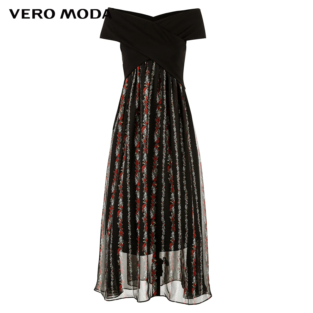 Vero Moda Новое Женское трикотажное платье с открытыми плечами и коротким рукавом | 31837B512