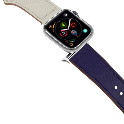 Ремешок из натуральной кожи для apple watch 4 band correa apple watch 42 мм 38 мм 44 мм 40 мм iwatch series 5 4 3 2 1 pulseira ремешок для часов - Цвет ремешка: 3