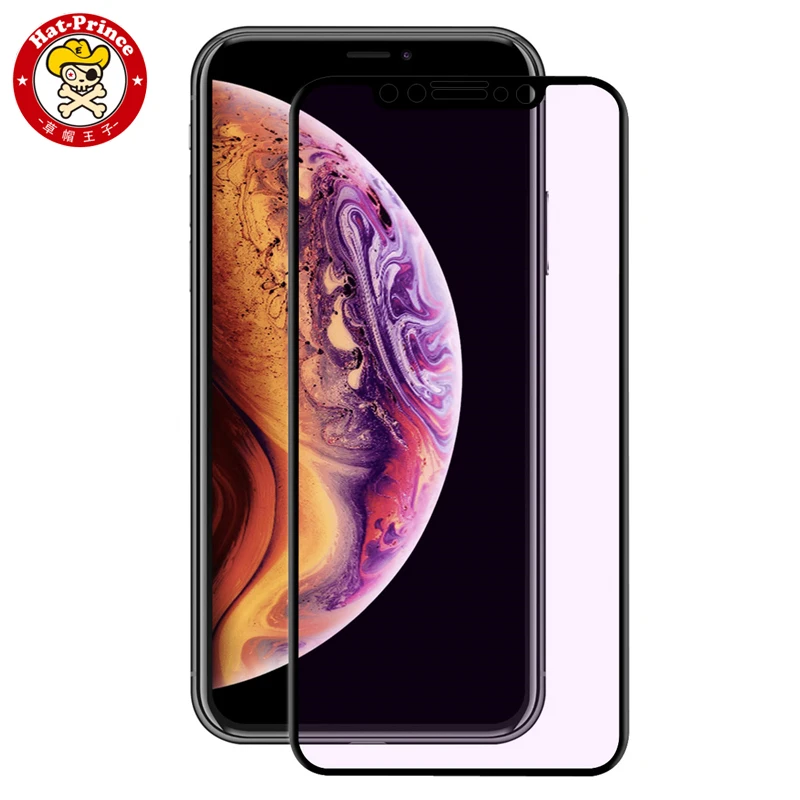 

Hat Prince for iphoneXR Tempered Glass Screen Protector for iPhoneX XS max 0.2mm 9H 3D Curved Full Carbon Fiber Protective film
