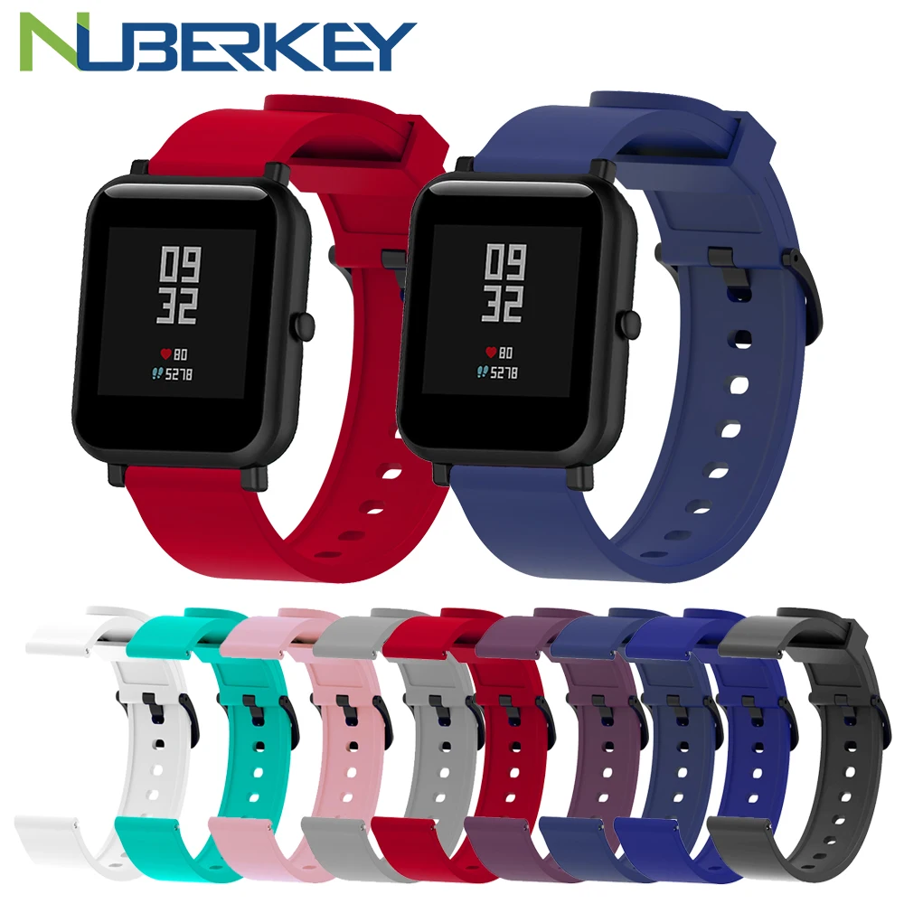 

Soft Silicone Sport Strap For Xiaomi Huami Amazfit Bip Smart Watch 20MM Replacement Band Bracelet Smart Accessories