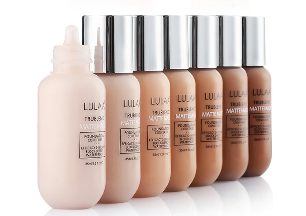 LULAA 35ml Matte Liquid Foundation Base Makeup Oil Control Long Lasting Concealer Full Coverage Waterproof Contour Makeup TSLM2| | - AliExpress