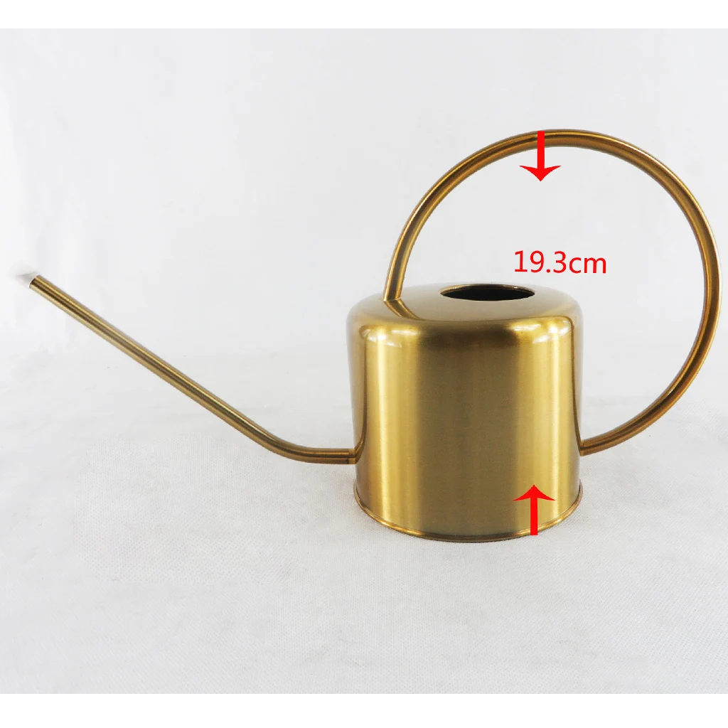 Metal Watering Can, 1300ML/ 1.3L Vintage Retro French Style Long Mouth Can For Indoor Outdoor House Plant