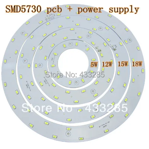 5 Вт 12 15 СВЕТОДИОДНЫЙ круг панель светильник 85V 265V AC SMD 5730 светодиодный круглая