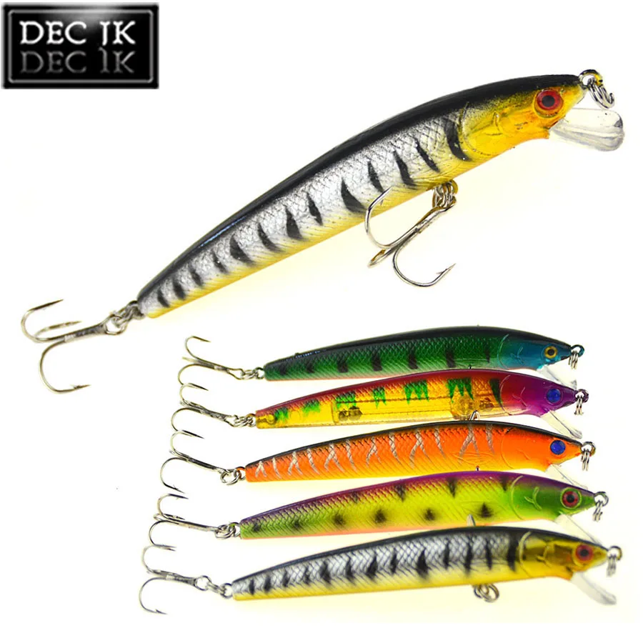 10PCS Jerkbait Crankbaits Trout Minnow Plastic Hard Sea Fishing Lure