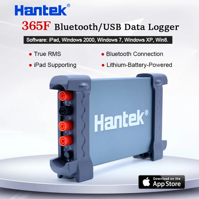 Цифровой регистратор данных Hantek 365F PC USB bluetooth беспроводной виртуальный мультиметр True RMS 4 канала True RMS поддержка iPad