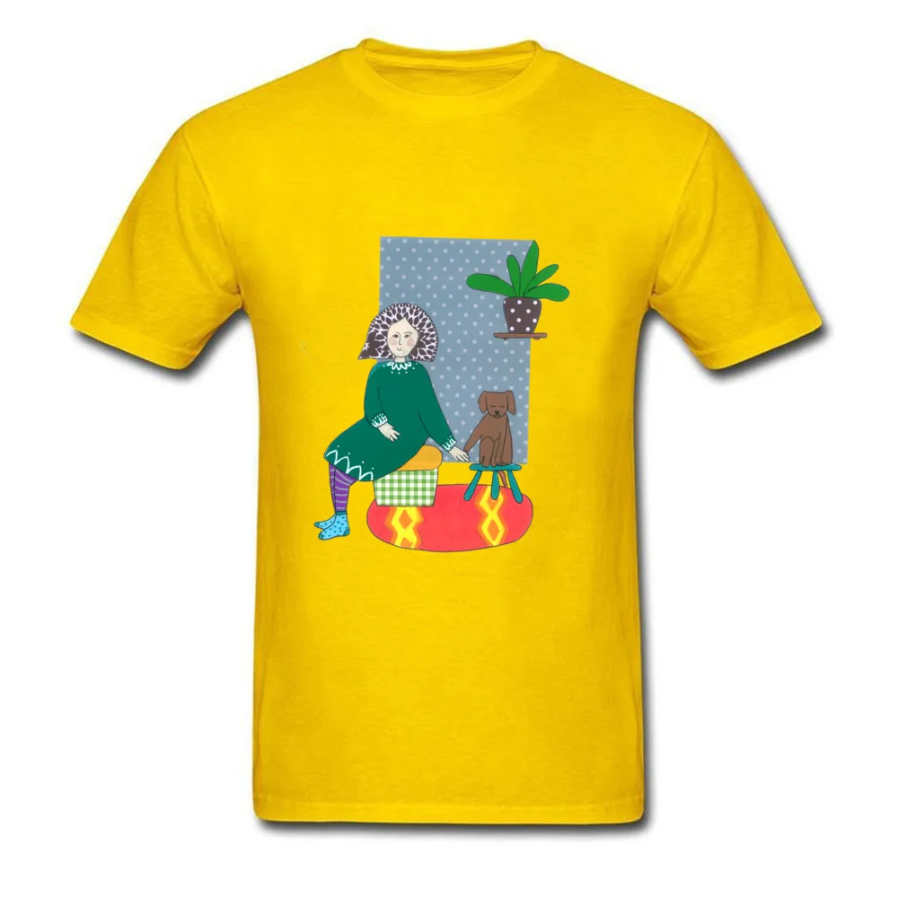 Fashionable Girl and her teddy bear Mens Tshirts Fitted Labor Day Round Neck 100% Cotton Fabric T Shirt Clothing Shirt Girl and her teddy bear yellow