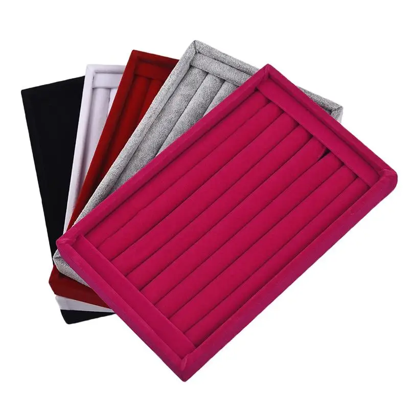 1Pcs 23x15CM Jewelry Display Velvet Ring Earring Insert Organizer Box