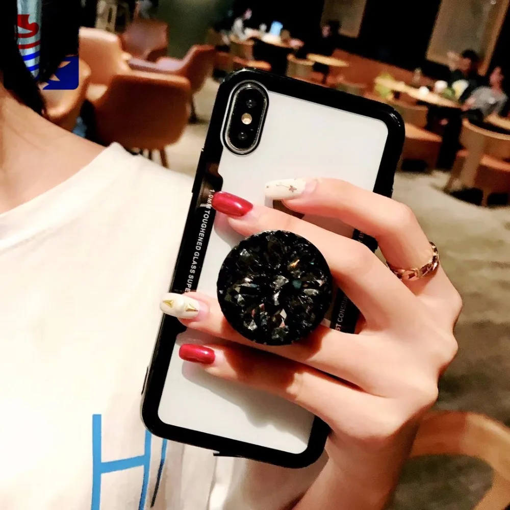 PEIPENG Luxury Transparent diamond phone case Phone Cases Thin and light For iphone 6 6S 7 8 Plus X Xs Max Christmas gift07_