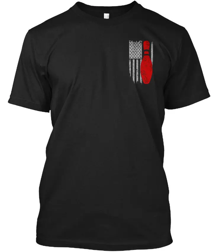الرامي البولينج العلم شعبية Tagless المحملة T-ShirtPrinted تي شيرتات عجيبة