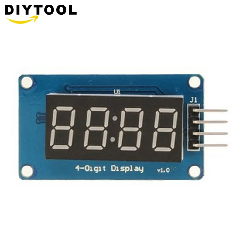 Модуль цифрового светодиодного дисплея TM1637 для arduino 7 сегментов 0 36 дюйма красная