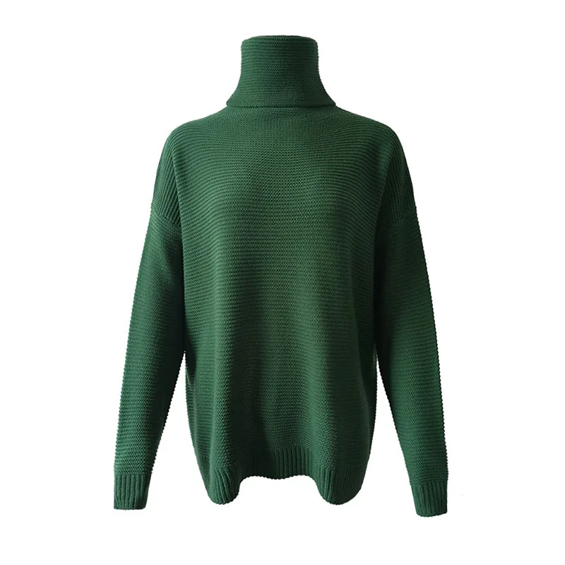 Women Turtleneck Sweaters Autumn Winter 2019 Pull Jumpers European Casual Twist Warm Sweaters Female oversized sweater Pull