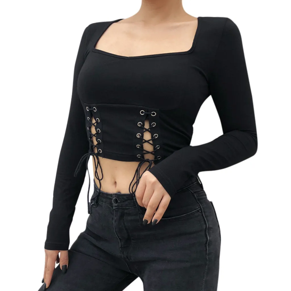 

Womail Women T-shirt 2019 Spring Ladies Solid Casual Thin Female Top O-Neck t-shirts Women T Shirts