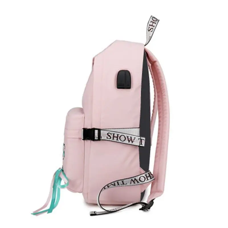  Tourya Fashion Anti Theft Reflective Waterproof Women Backpack USB Charge School Bags For Girls Tra - 32970132495