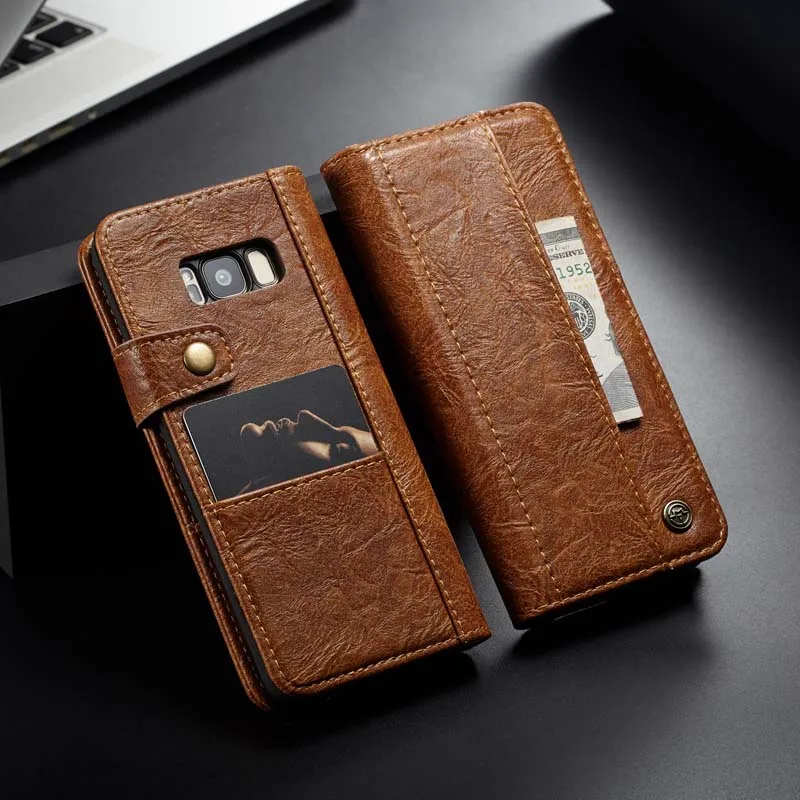 Кошелек чехол для samsung S9 S9 плюс Galaxy Роскошные магнитных карт слоты Флип кожаный чехол для samsung Galaxy S8 плюс S7 край CaseMe