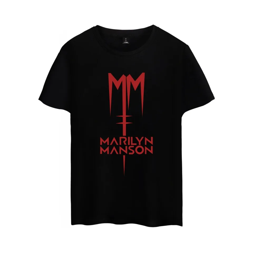 Топ рок-группы Мэрилин Мэнсон, хлопковая футболка, промышленная рок-группа, футболка с коротким рукавом для мужчин и женщин, хип-хоп