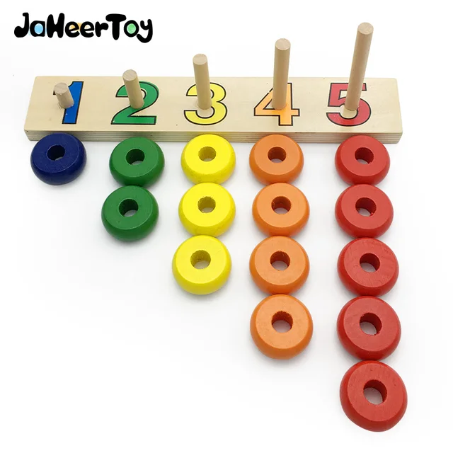 JaheerToy Baby Math Toys for Children 1 5 Count Montessori Educational