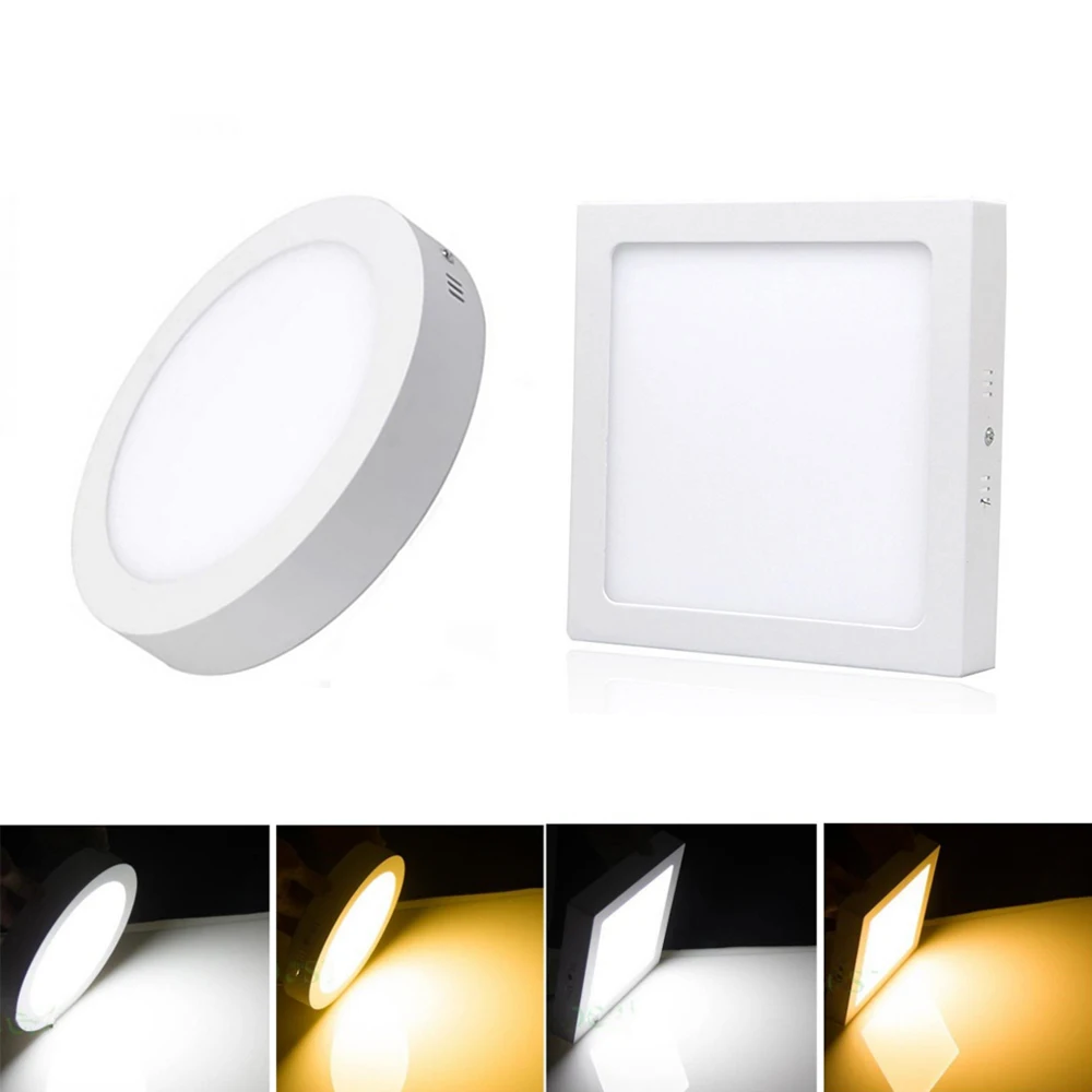 Ultra-thin Led Panel Ceiling Light AC85-265V Waterproof Surface LED Spotlight Lamp Corridor Home Aisle Hotel Bathroom Lighting