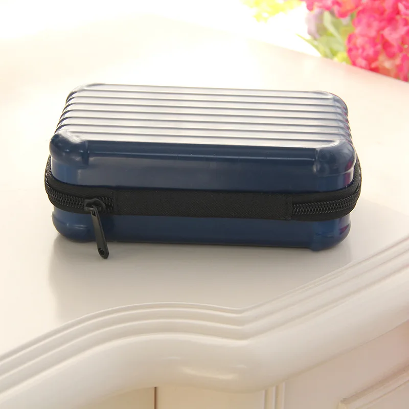 

ABS+PC Makeup Organizer Suitcase Shaped Jewelry Box Travel Makeup Bog Lipstick Makeup Storage Foundation Cosmetic Organizer