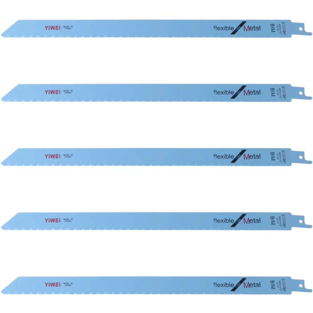 5 шт. 305 мм 1" Бим S1222BF поршневые Пилы лезвия для Резка металла и дерева