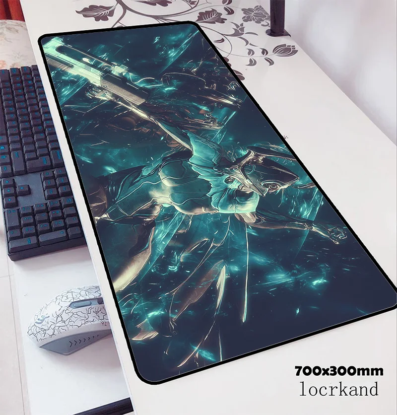 Коврик для мыши warframe 700x300x3 мм аниме компьютерный коврик геймпад ПК подставка