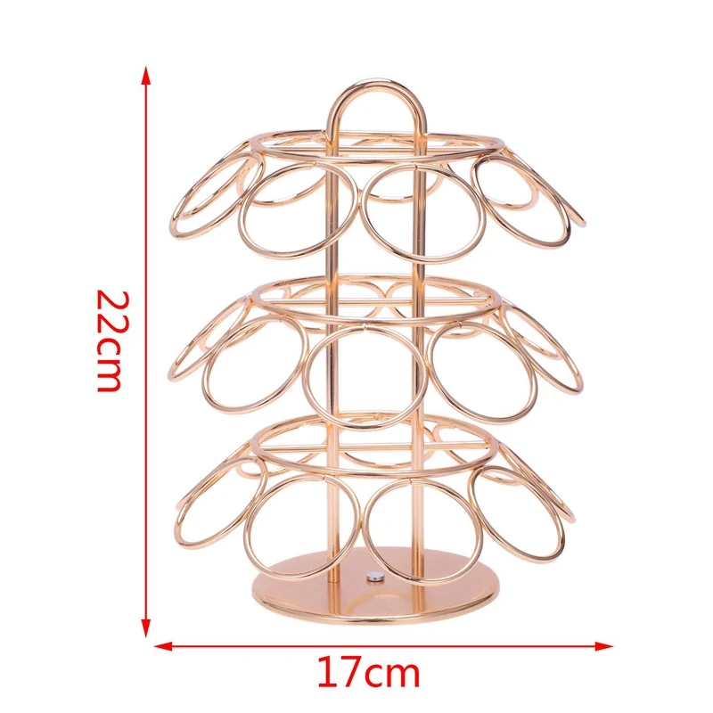 

Oasiswj For K-Cup Dolce Gusto Capsules Cup Revolving Rotating Coffee Pod Storage Holder Tower Stand Rack