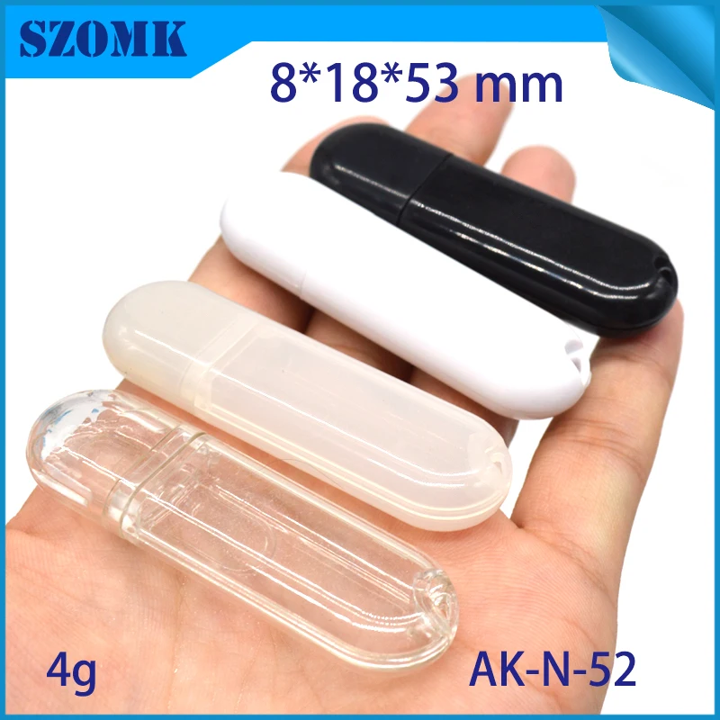 

4 pcs, 8*18*53mm small usb flash drive plastic enclosure box electrical usb handheld enclosure diy plastic instrument housing