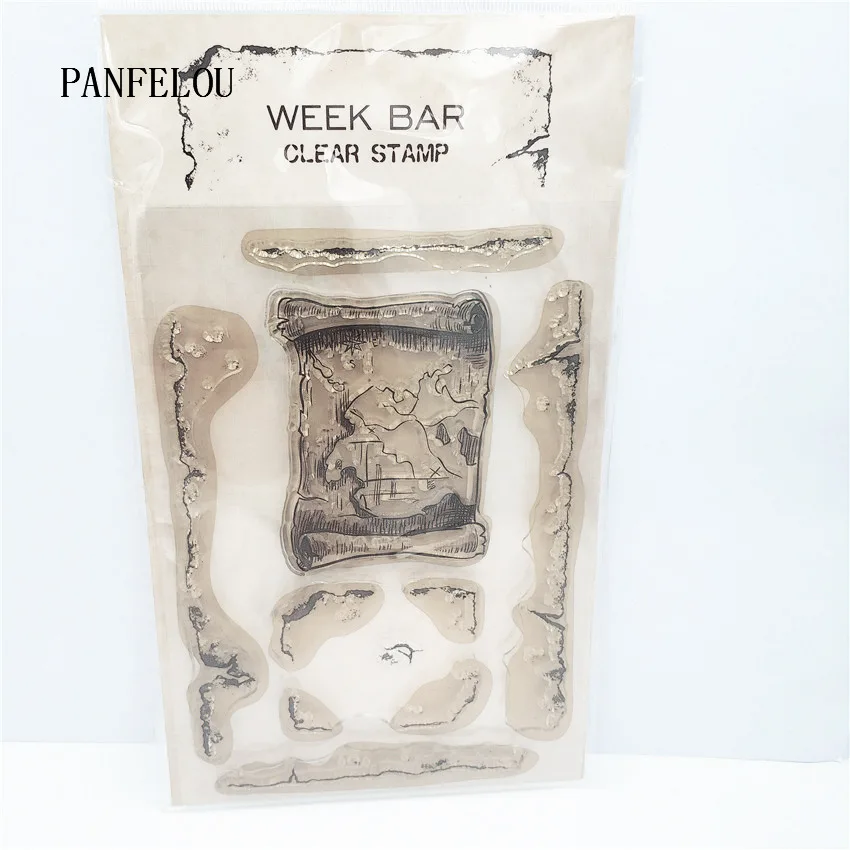 

PANFELOU The treasure map Transparent Clear Silicone Stamp/Seal DIY scrapbooking/photo album Decorative clear stamp sheets