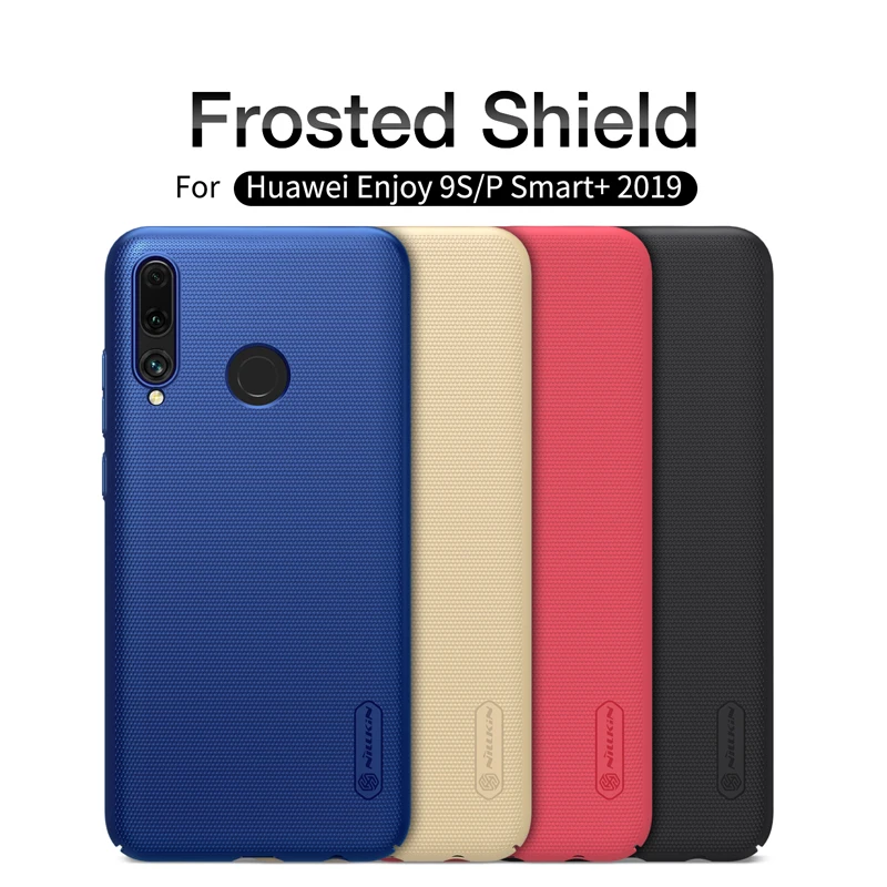 

Cover Case For Huawei P Smart Plus 2019 NILLKIN Super Frosted Shield Matte Salient Dot back cover gift phone holder