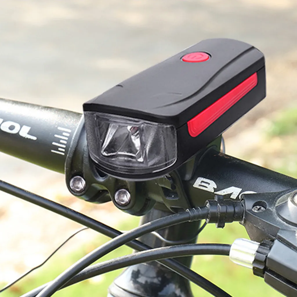 

USB Rechargeable Speaker Cycling Light Riding Headlight Bicycle Horn USB Charging Lighting Horn Integrated Bicycle Lamp A30520