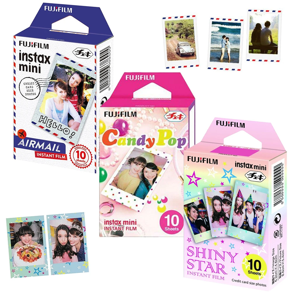 Оригинальная пленка Fujifilm Instax Mini 8 3 упаковки Авиапочта/Candy Pop/ Shiny Star для Instant 9 11 90 LINK