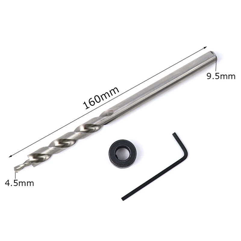 BMBY-Woodworking Pocket Hole Jig Kit 6/8/10Mm Angle Drill Guide Set Hole Puncher Locator Jig Drill Bit Set For Diy Carpentry T