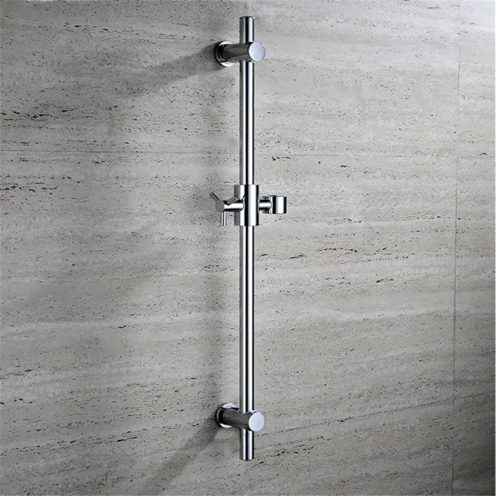 Stainless Steel Shower Slide Bars with Handheld Shower Bracket Height Angle Adjustable, Chrome