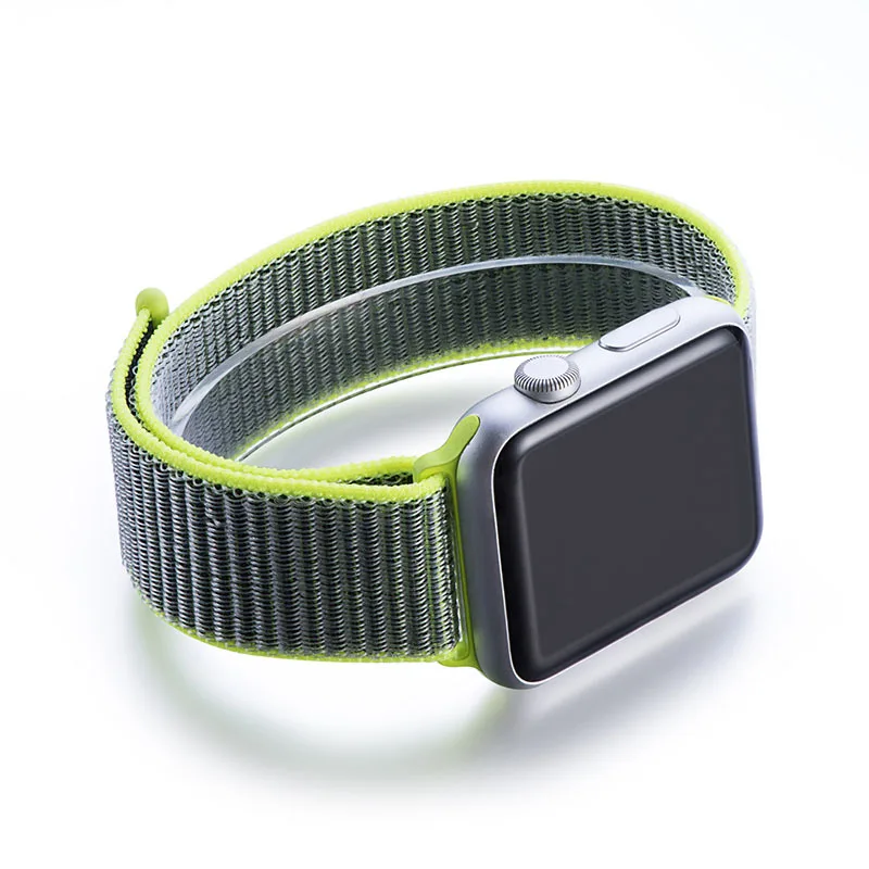 38/42 мм нейлоновый спортивный бесшовный ремешок для часов для Apple Watch Series 4, версия 1, 2, 3, ремешок из мягкой дышащей ткани и легкий в новом спортивном стиле в наборе, Лидер продаж
